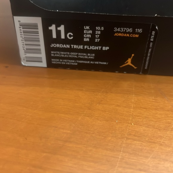 Jordan True Flight BP size 11c - Picture 2 of 5